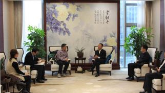  华彬集团副总裁朱东海一行到访pp电子官方网站登录投资集团