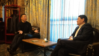 pp电子官方网站登录集团董事长肖厚忠与宣钢董事长进行合作会谈